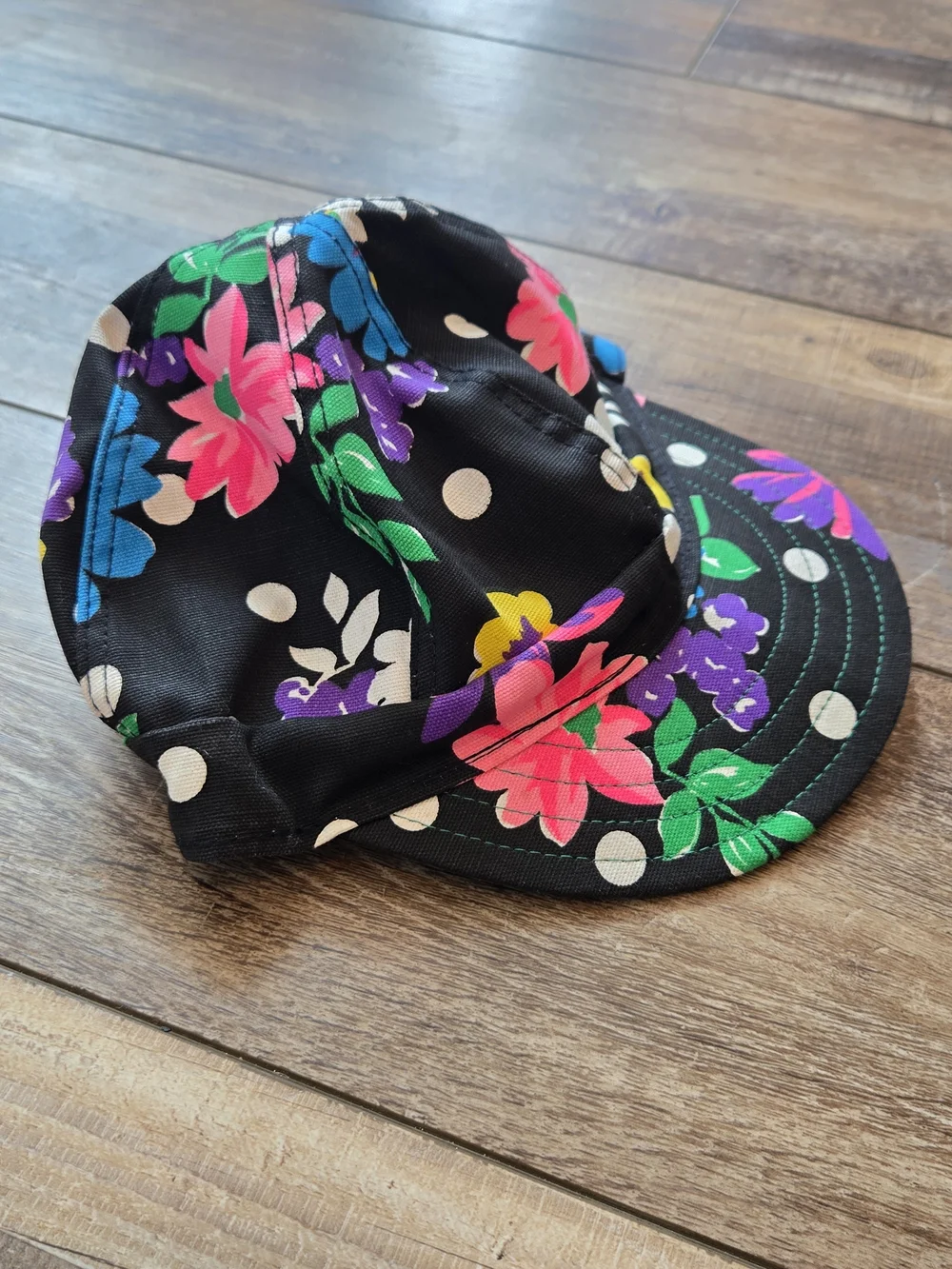 Vintage 70s/80s Kromer Floral & Polka Dot Cap